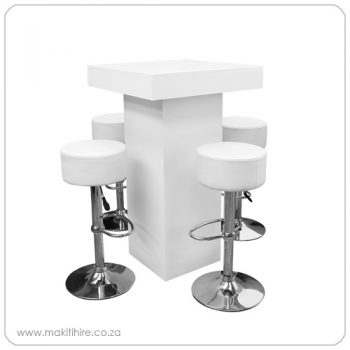 White square cocktail table