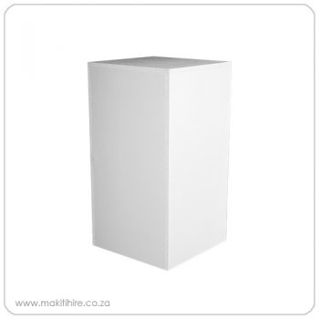 White medium plinth or flower stand