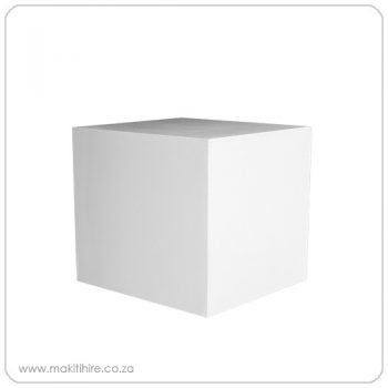 White small plinth or flower stand