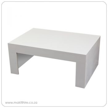 White Rectangular Coffee Table