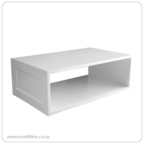 White Rectangular Coffee Table