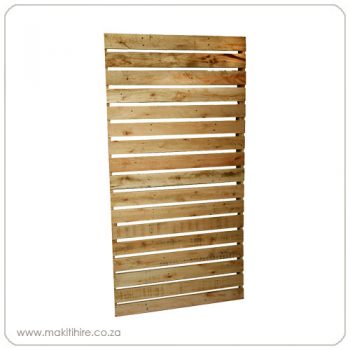 Slatted Rustic wooden room divider