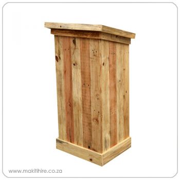 Rustic Wooden Podium