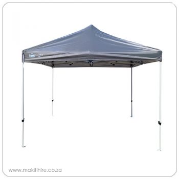 Gazebo with grey canvas