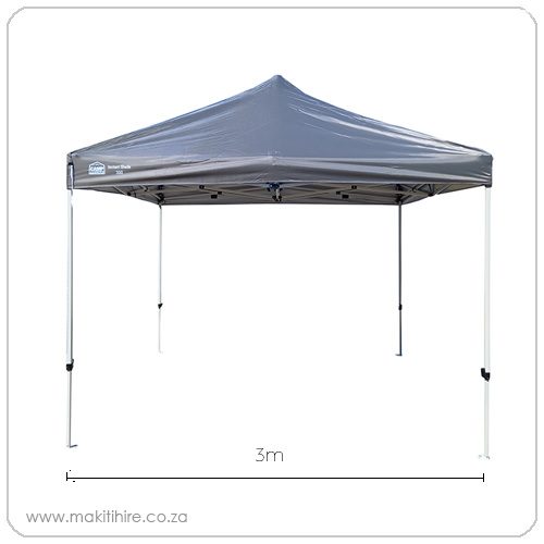 Gazebo with grey canvas