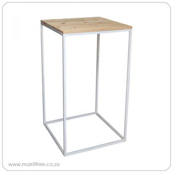 Metal Frame and Wooden top Cocktail table