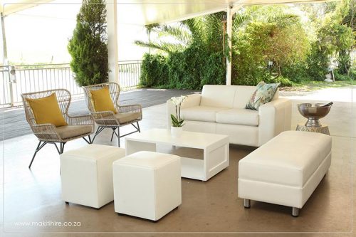 White Lounge Furniture - Event and Wedding Hire