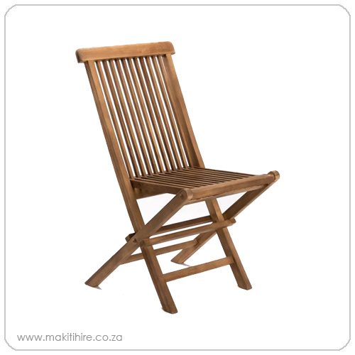 Indo Folding Wooden Chair MAKITI Hire   Indo Folding Wooden Chair 500x500 