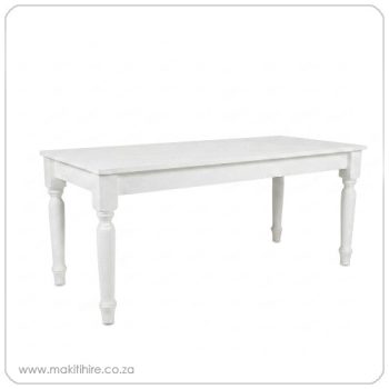 White French styled table for bridal couple