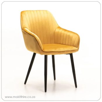 Yellow Arm Chair For Hire