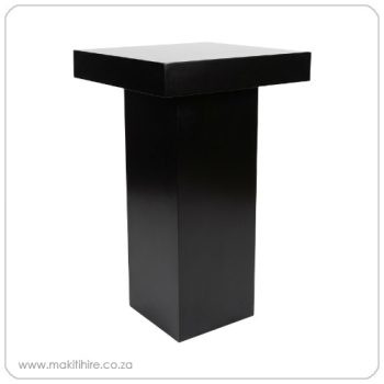 Black Plinth Cocktail Table